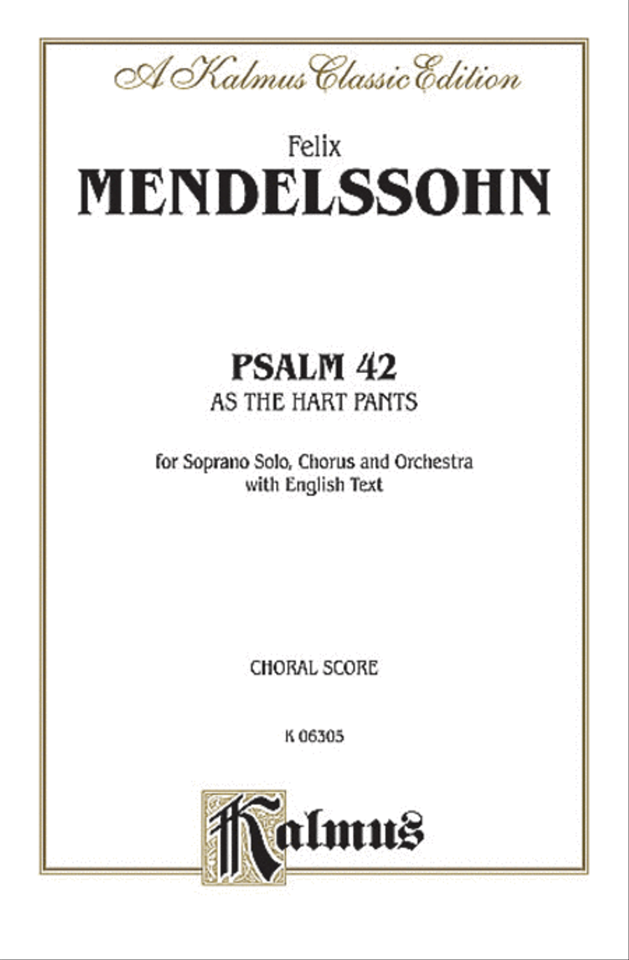 As the Hart Pants (Psalm 42) 4-Part scores gallery preview page 1