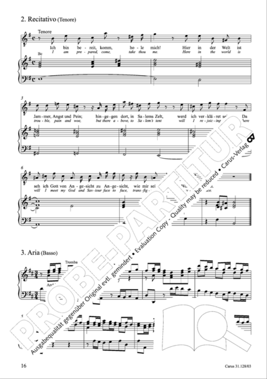 On Jesus Christ's ascent on high (Auf Christi Himmelfahrt allein) ATB scores gallery preview page 17