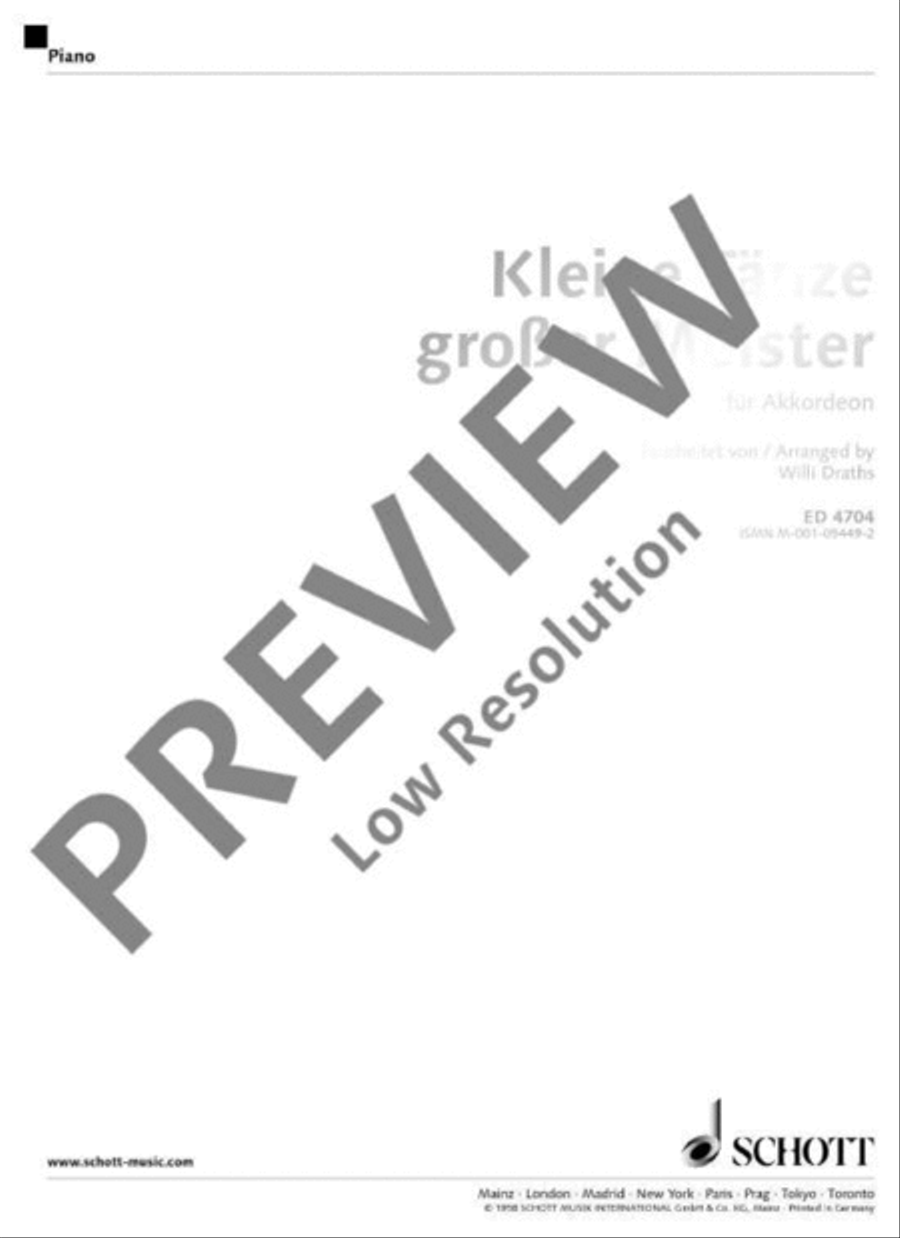 Kleine Tänze großer Meister Accordion scores gallery preview page 2