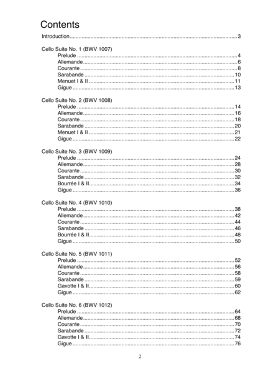 Complete Bach Cello Suites Cello scores gallery preview page 3