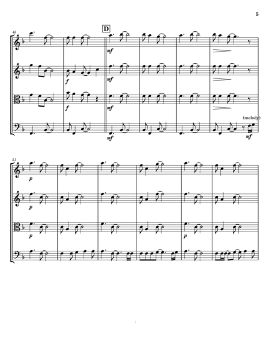 Free Fallin' String Trio scores gallery preview page 5