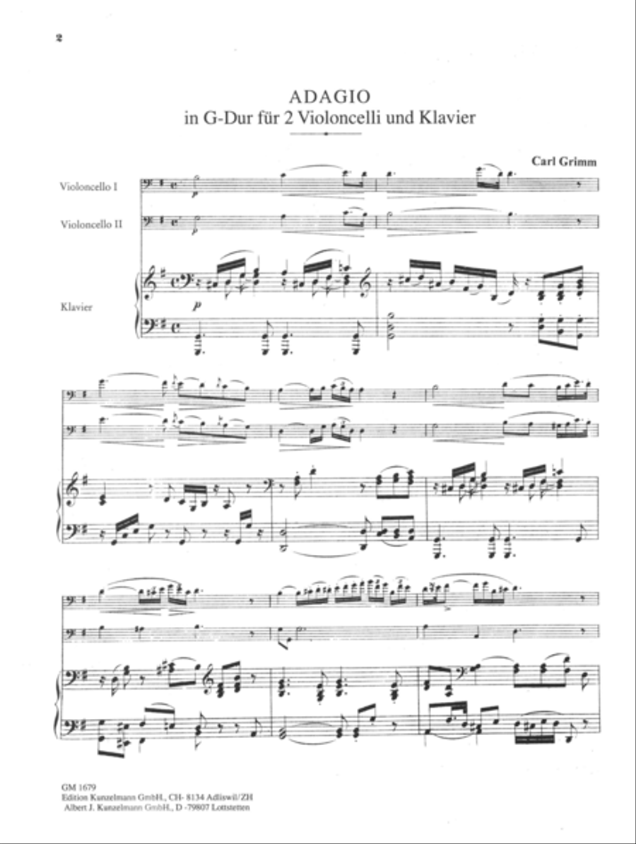 Adagio Piano scores gallery preview page 2