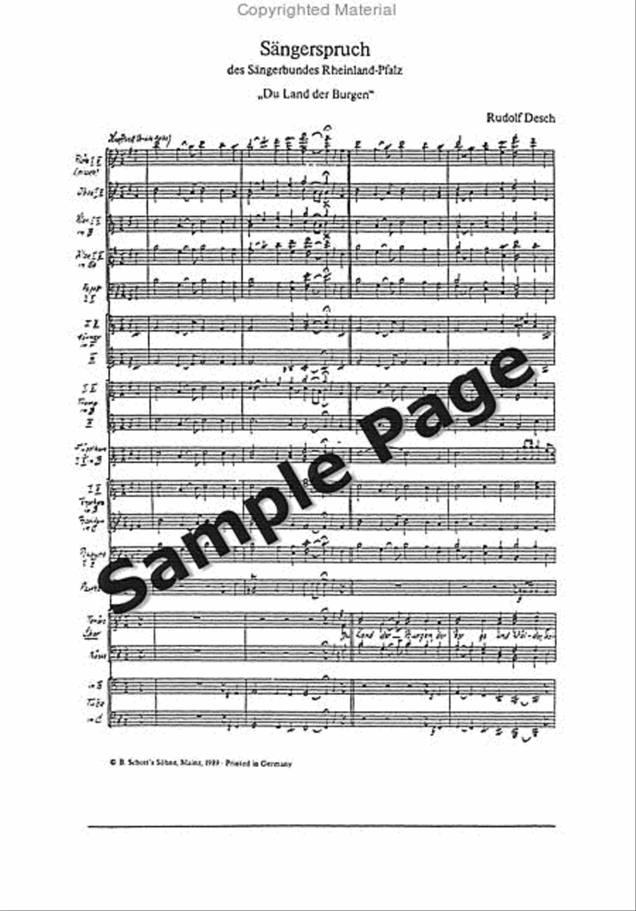 Desch R Saengerspruch TTBB scores gallery preview page 3