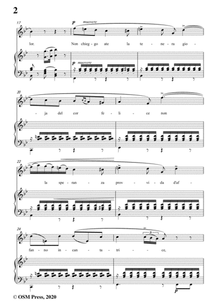 Donizetti-Una lacrima,in B flat Major,for Voice and Piano