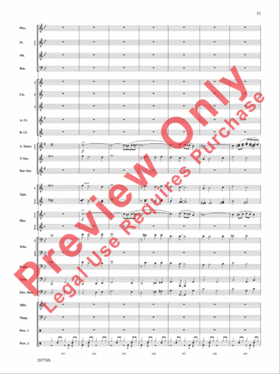 The Music of Disneyland Concert Band scores gallery preview page 34