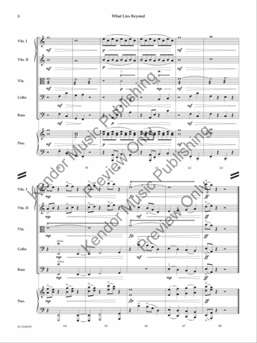 What Lies Beyond What Lies Beyond String Orchestra scores gallery preview page 9