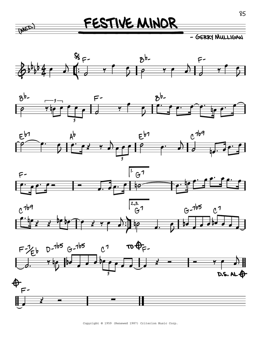 Festive Minor Festive Minor Piano scores gallery preview page 1