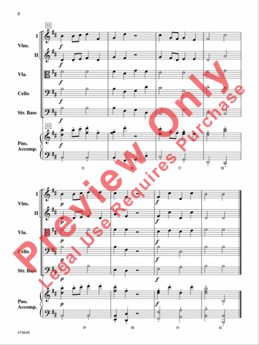A Russian Winter String Orchestra scores gallery preview page 9