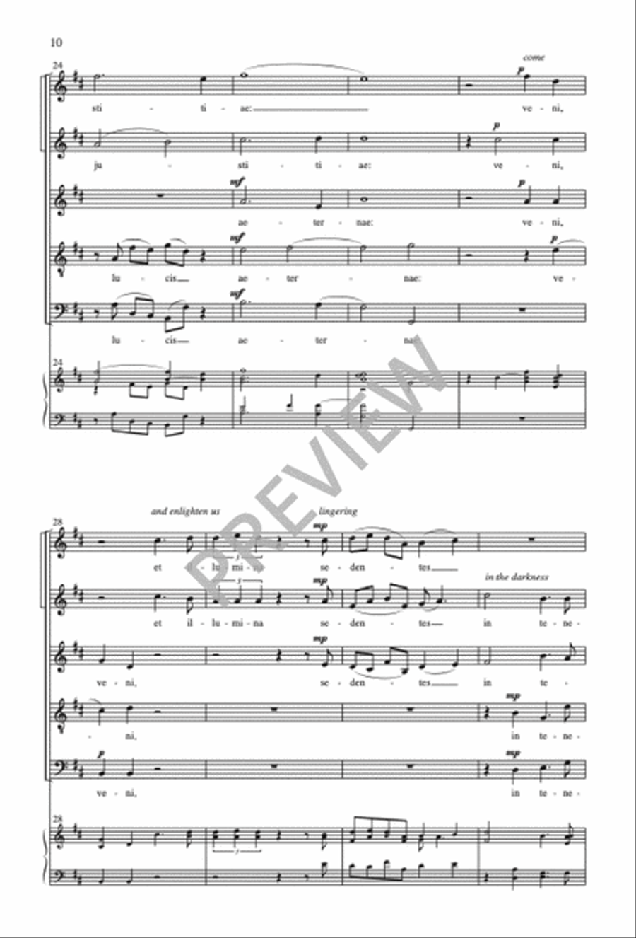 Two O Antiphons SSATB scores gallery preview page 11