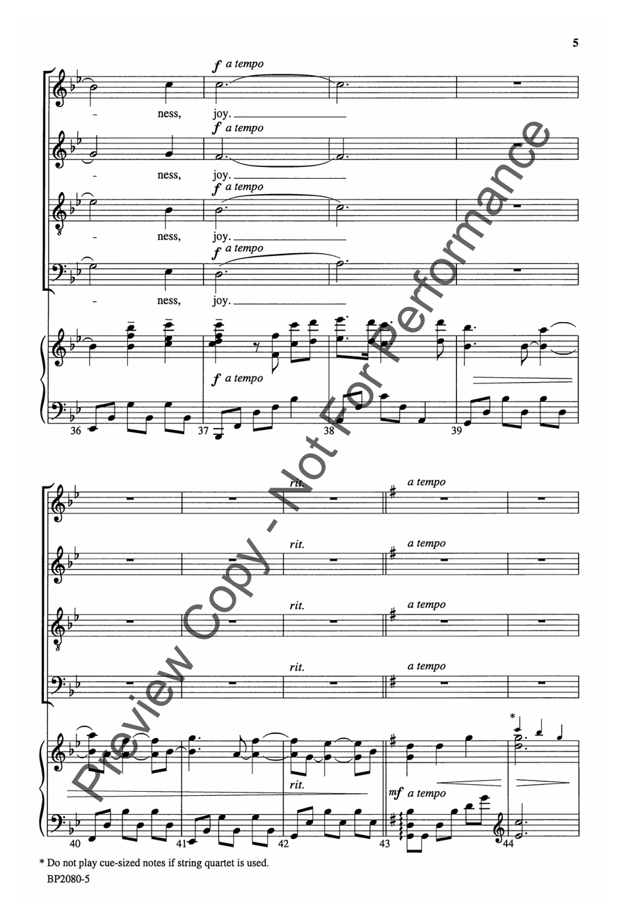 Make Me an Instrument - SATB 4-Part scores gallery preview page 6