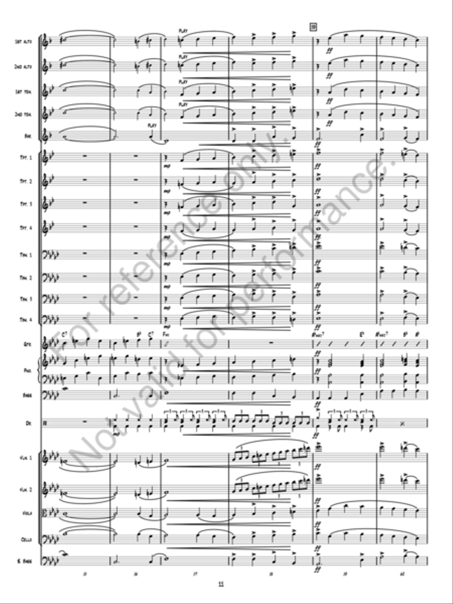 Christmas Fantasy Jazz Ensemble scores gallery preview page 11