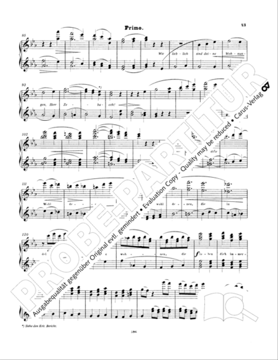 Ein Deutsches Requiem (German Requiem) Piano Duet scores gallery preview page 52
