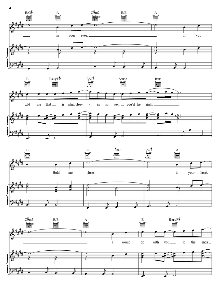This Is The Night Piano, Vocal, Guitar scores gallery preview page 4