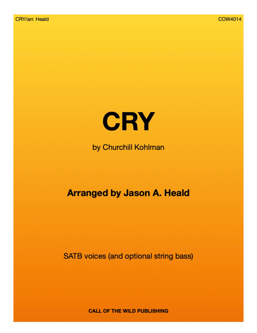 Cry 4-Part scores gallery preview page 1