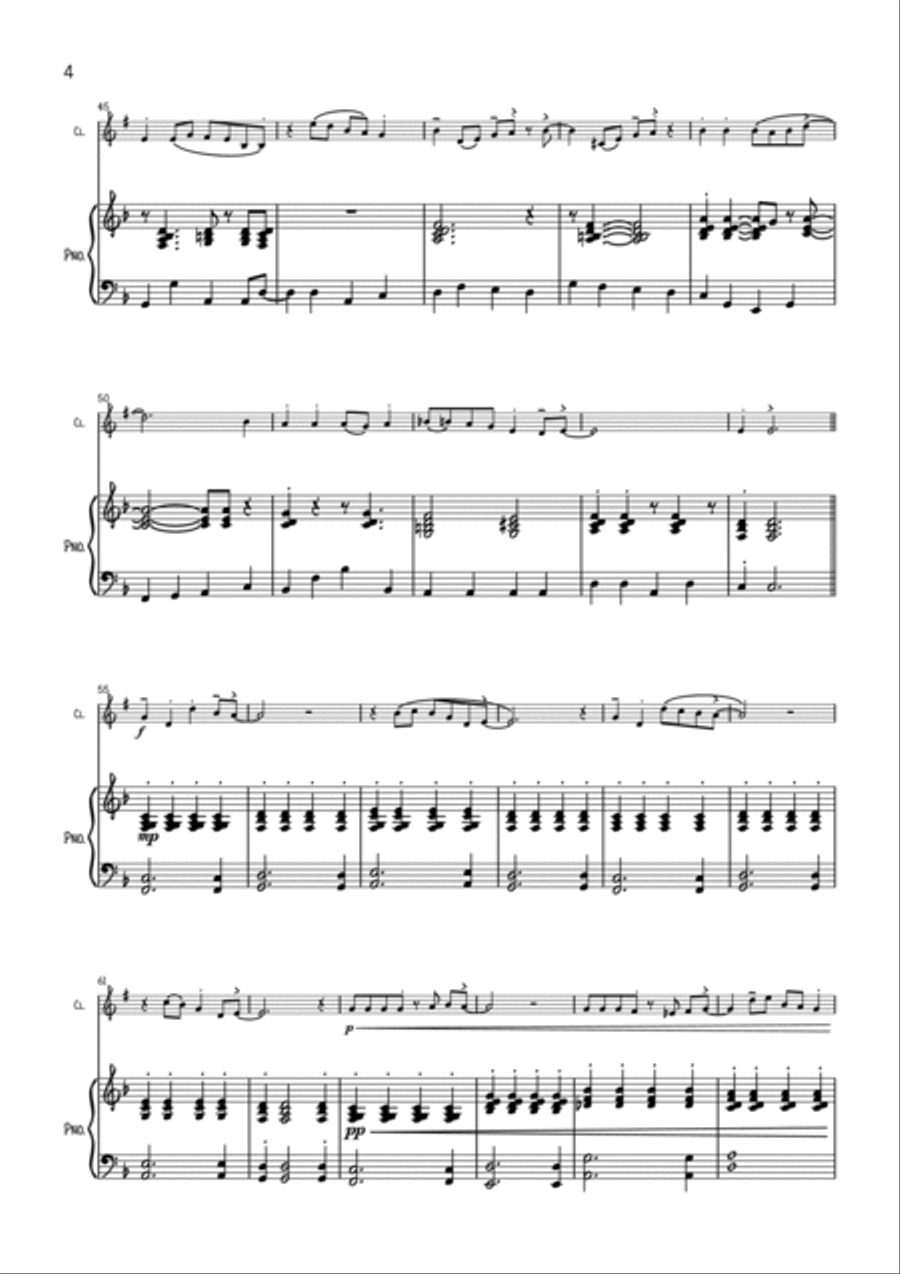 We Three Kings B-Flat Clarinet scores gallery preview page 4