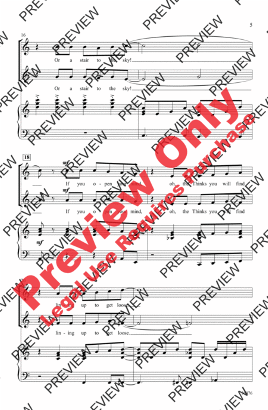 Seussical the Musical: A Choral Medley 2-Part scores gallery preview page 5
