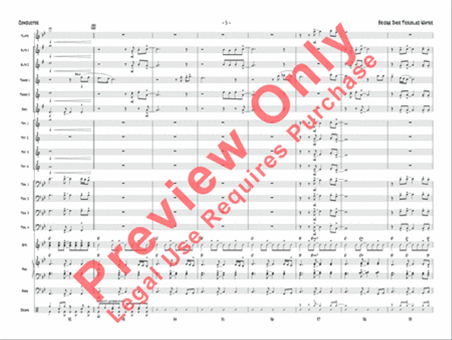 Bridge Over Troubled Water Jazz Ensemble scores gallery preview page 18