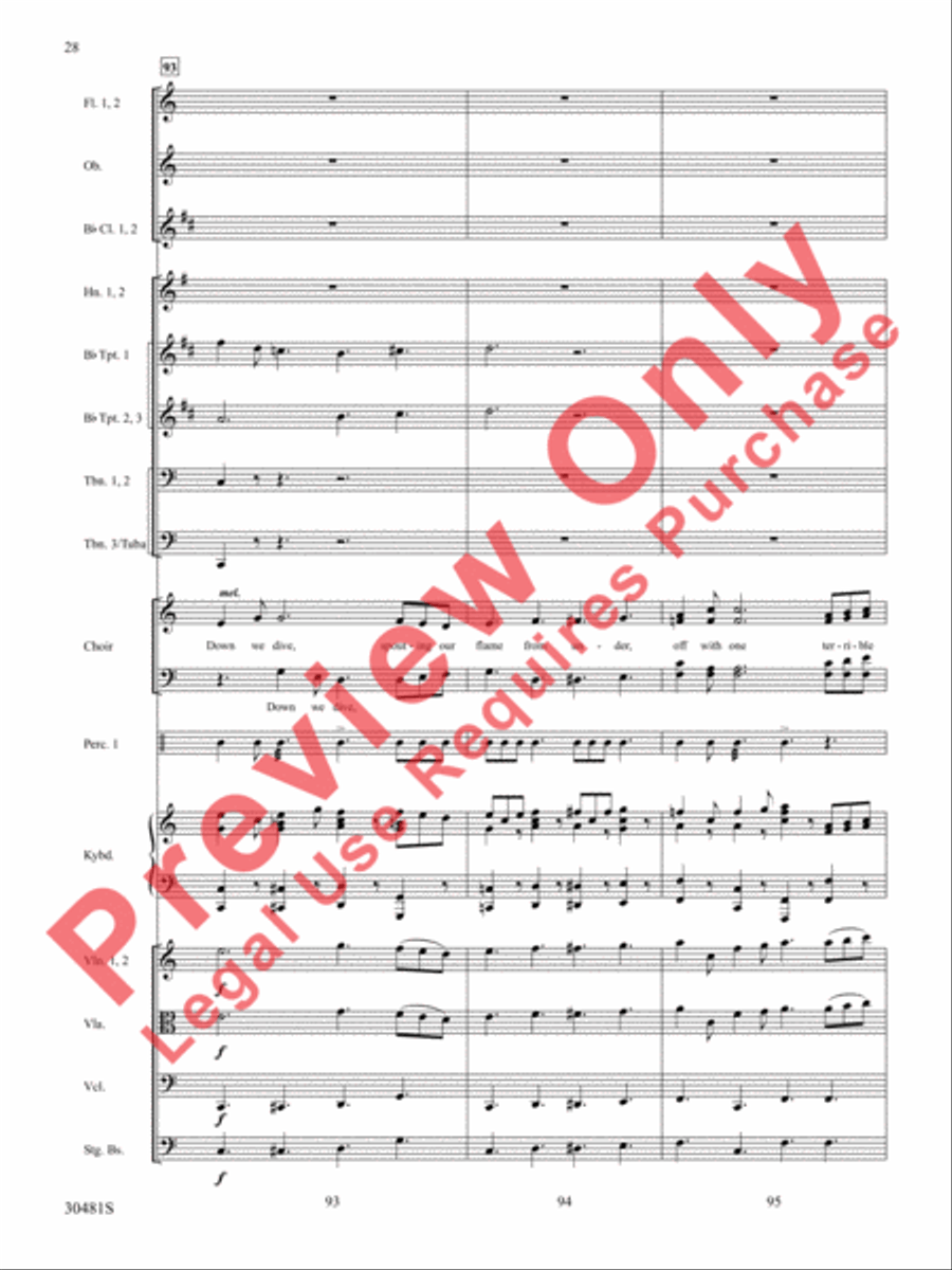A Tribute to the Armed Services (A Medley) Choir scores gallery preview page 29