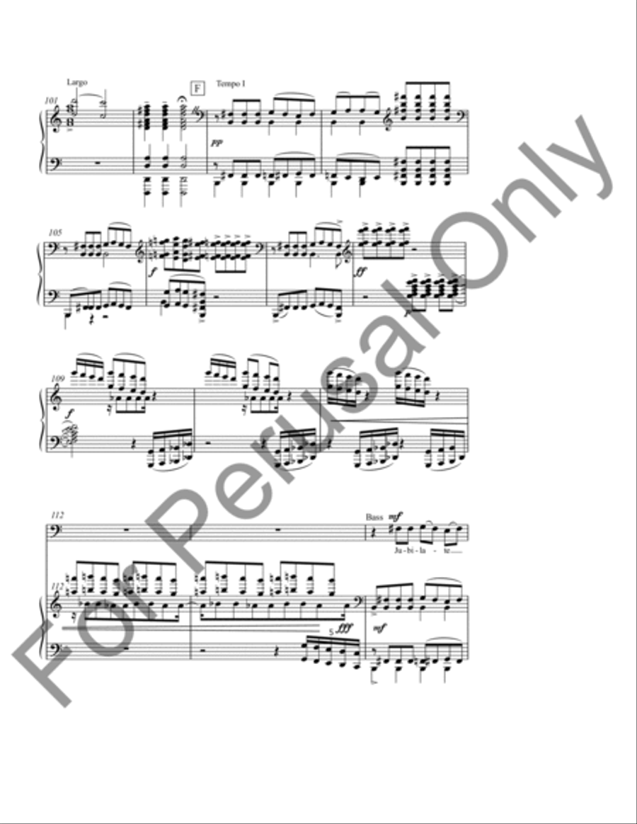 Jubilate (Choral Score) 4-Part scores gallery preview page 14
