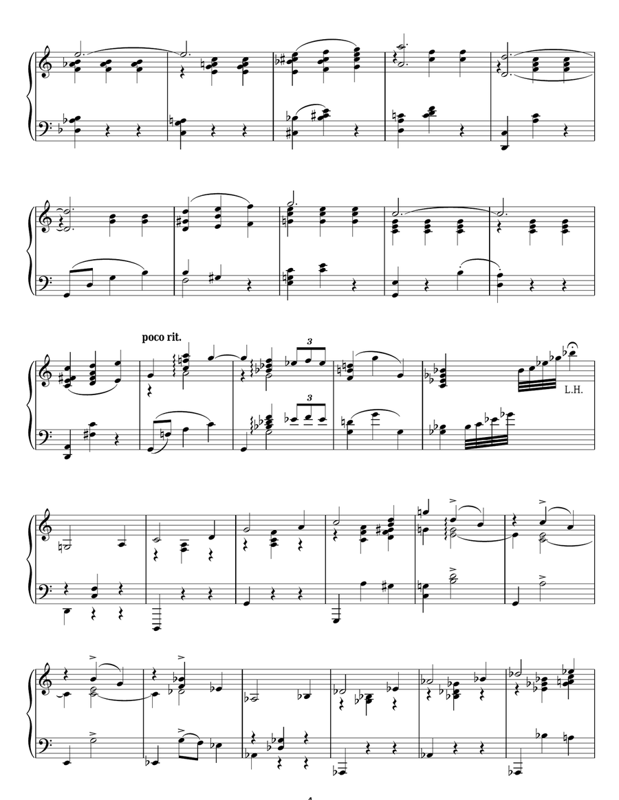 Portrait Of A Flirt Piano Solo scores gallery preview page 4