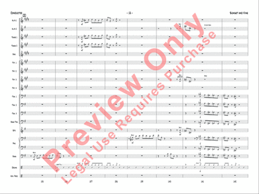 Sunset and Vine Sunset and Vine Jazz Ensemble scores gallery preview page 21