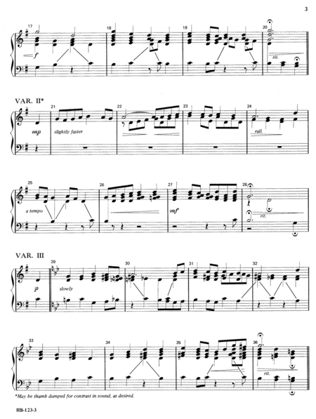 Theme and Variations on "St. Thomas"