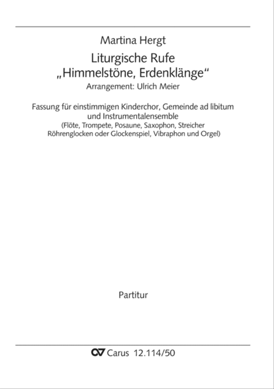 Liturgische Rufe 