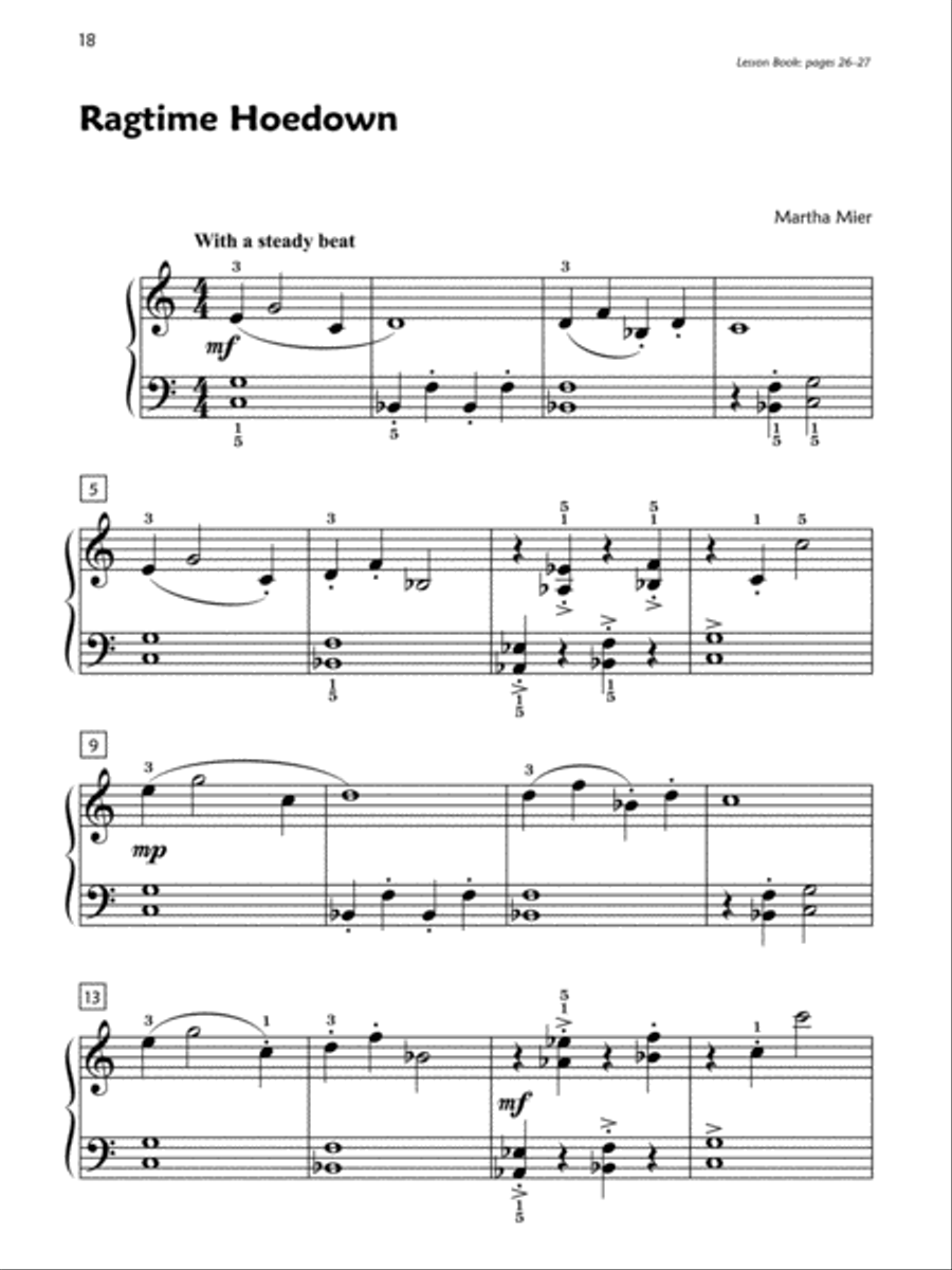 Premier Piano Course Jazz, Rags & Blues, Book 2B Piano Method scores gallery preview page 4