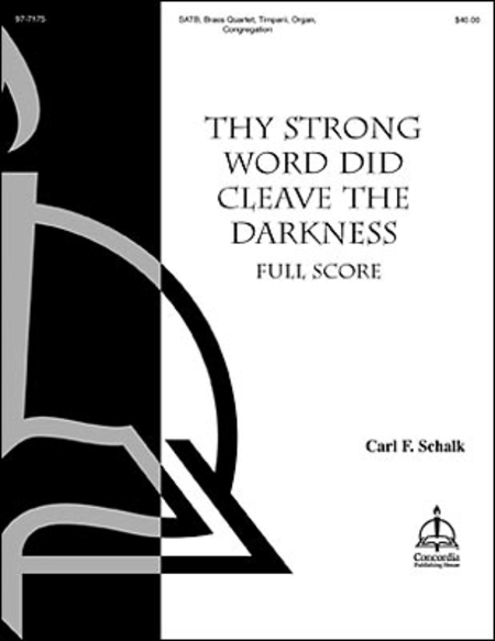 Thy Strong Word Did Cleave the Darkness (Full Score) image number null