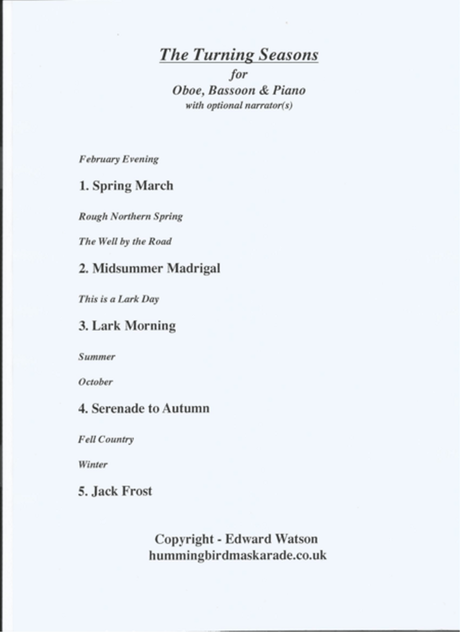 The Turning Seasons Bassoon scores gallery preview page 2