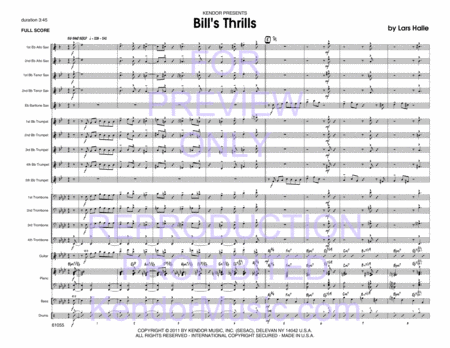 Bill's Thrills (Full Score)
