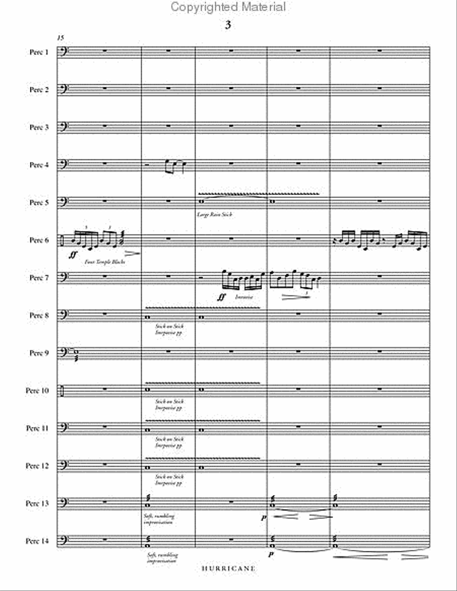 Hurricane Hurricane Percussion Ensemble scores gallery preview page 4