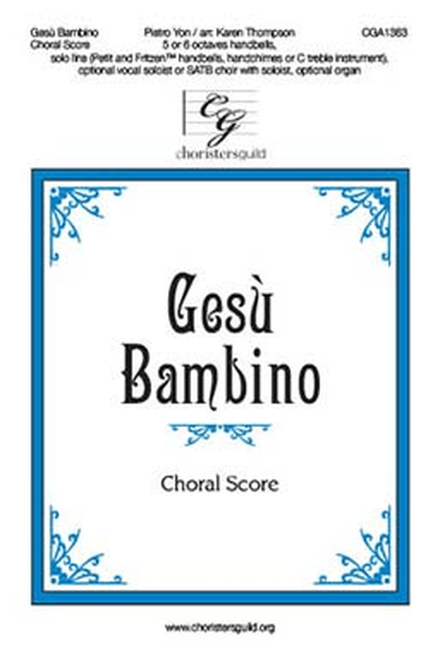 Gesu Bambino (Choral Score) 4-Part scores gallery preview page 1