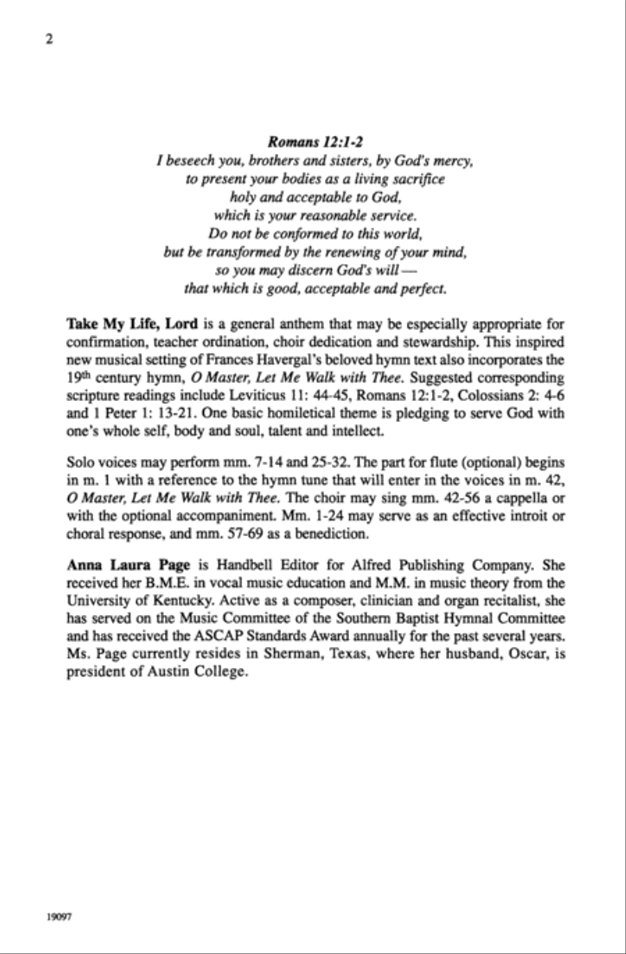 Take My Life, Lord 3-Part scores gallery preview page 2