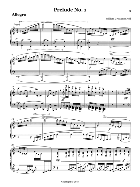 Six Preludes for solo piano image number null