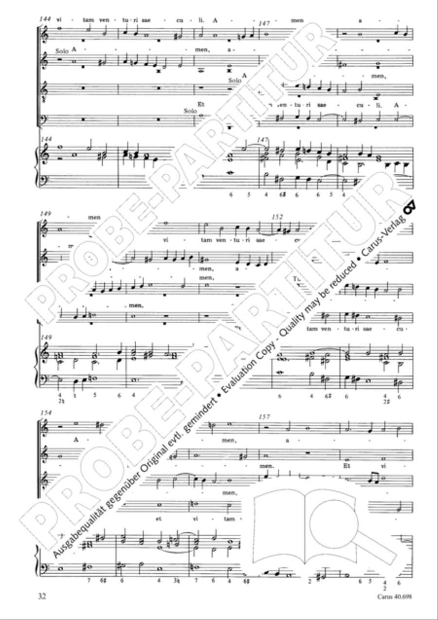 Messa breve SSATB scores gallery preview page 33