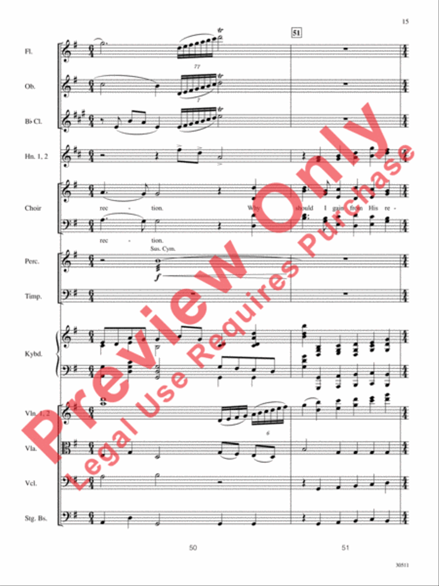 How Deep the Father's Love for Us Choir scores gallery preview page 16