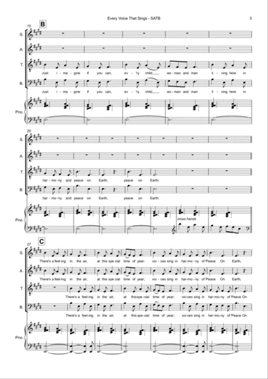 Every Voice That Sings Every Voice That Sings 4-Part scores gallery preview page 3