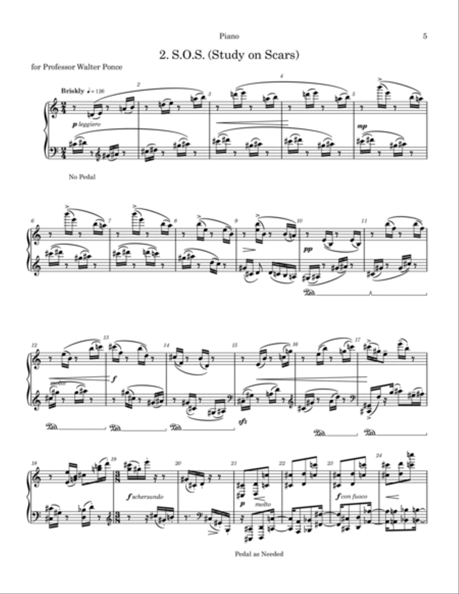Suite No.1 for Piano Solo Piano Solo scores gallery preview page 5