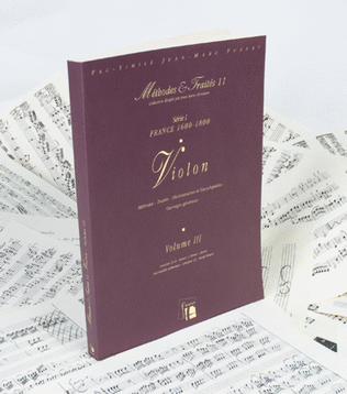 Book cover for Methods & Treatises Violin - Volume 3 - France 1600-1800