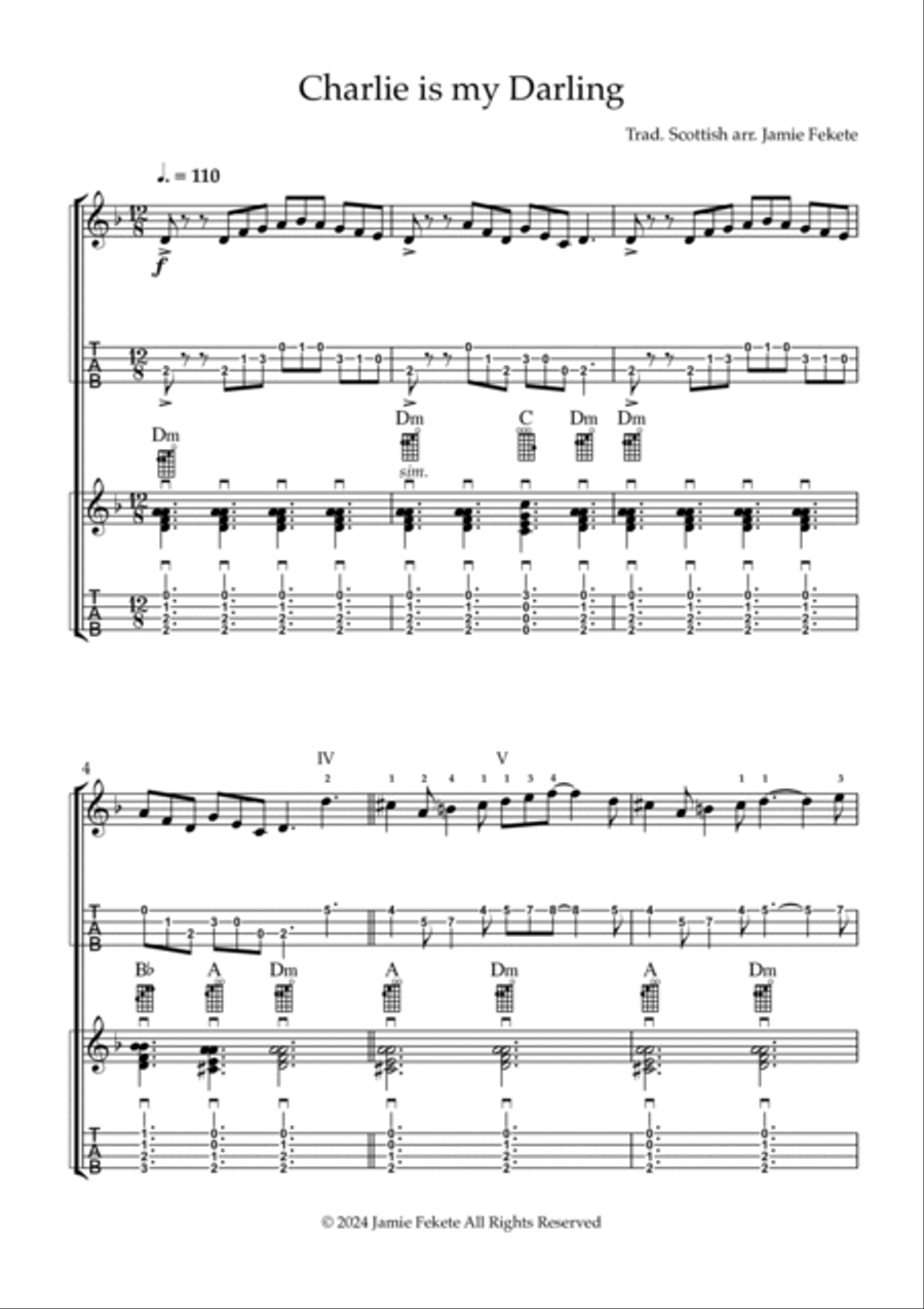 Charlie is my Darling Charlie is my Darling Ukulele scores gallery preview page 2