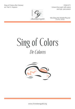 Book cover for Sing of Colors