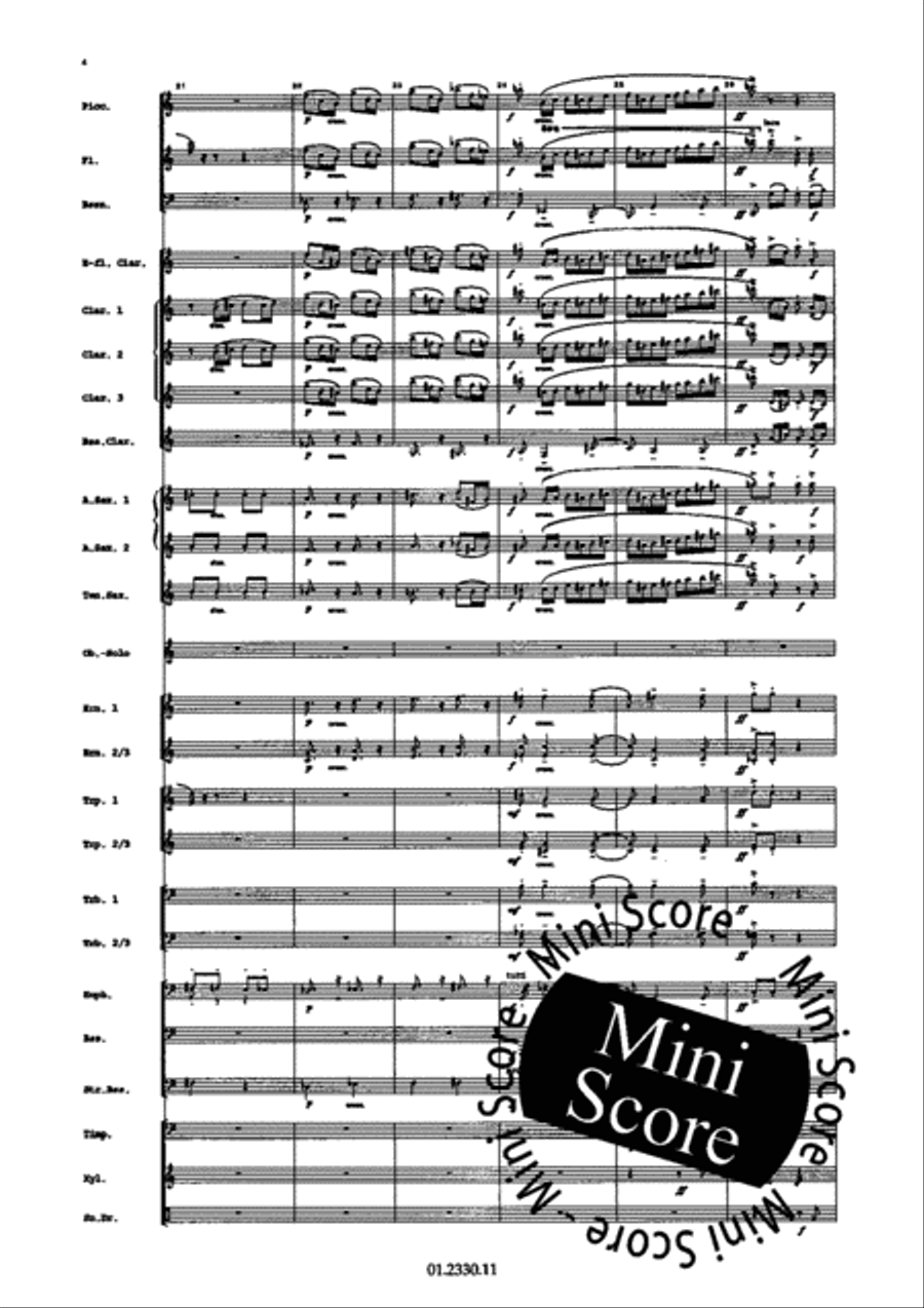Concerto Pour Harmonica Concerto Pour Harmonica Concert Band scores gallery preview page 10
