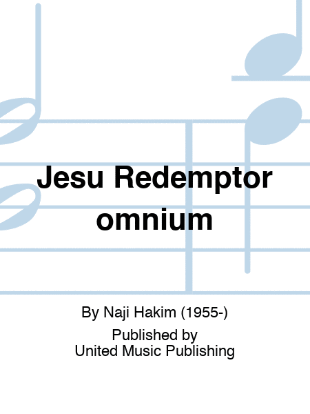 Jesu Redemptor omnium