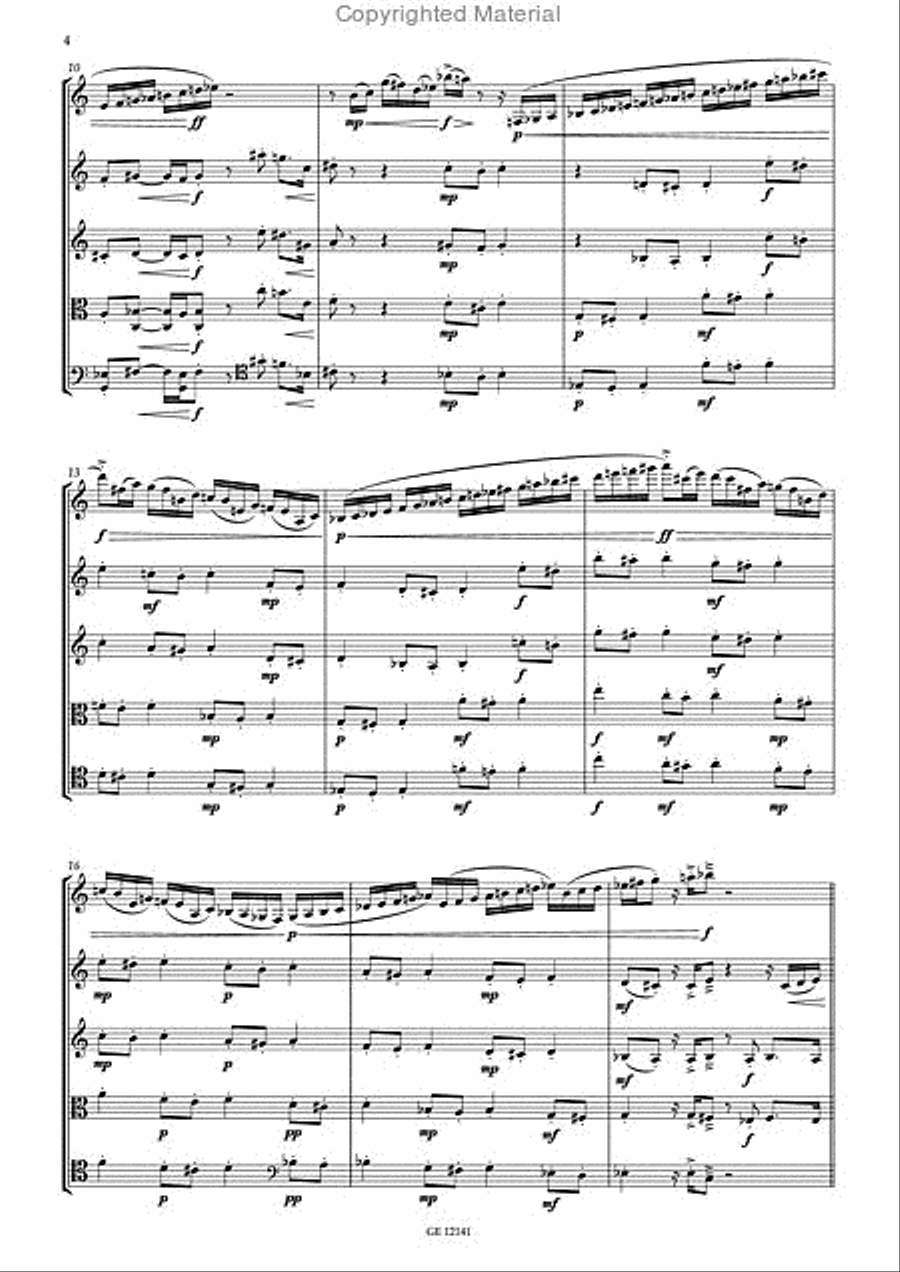Clarinet Quintet Clarinet scores gallery preview page 4
