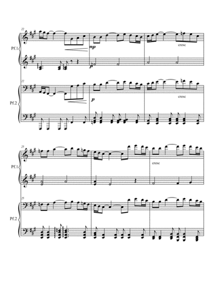 Polovtsian Dance (from Prince Igor) - Andantino - piano 4 hands image number null