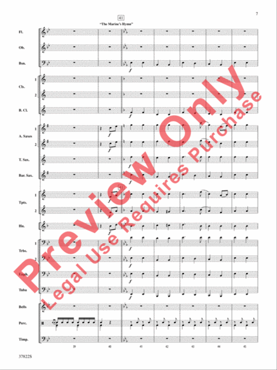 A Patriotic Day A Patriotic Day Concert Band scores gallery preview page 8