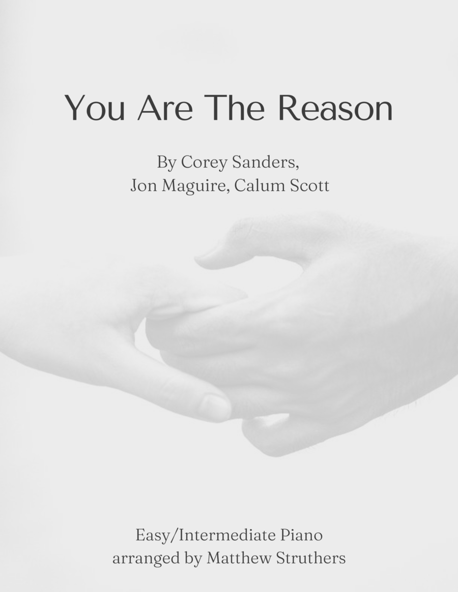 You Are The Reason Piano Solo scores gallery preview page 1