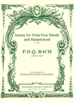 Book cover for Sonata for Viola Four Hands and Harpsichord