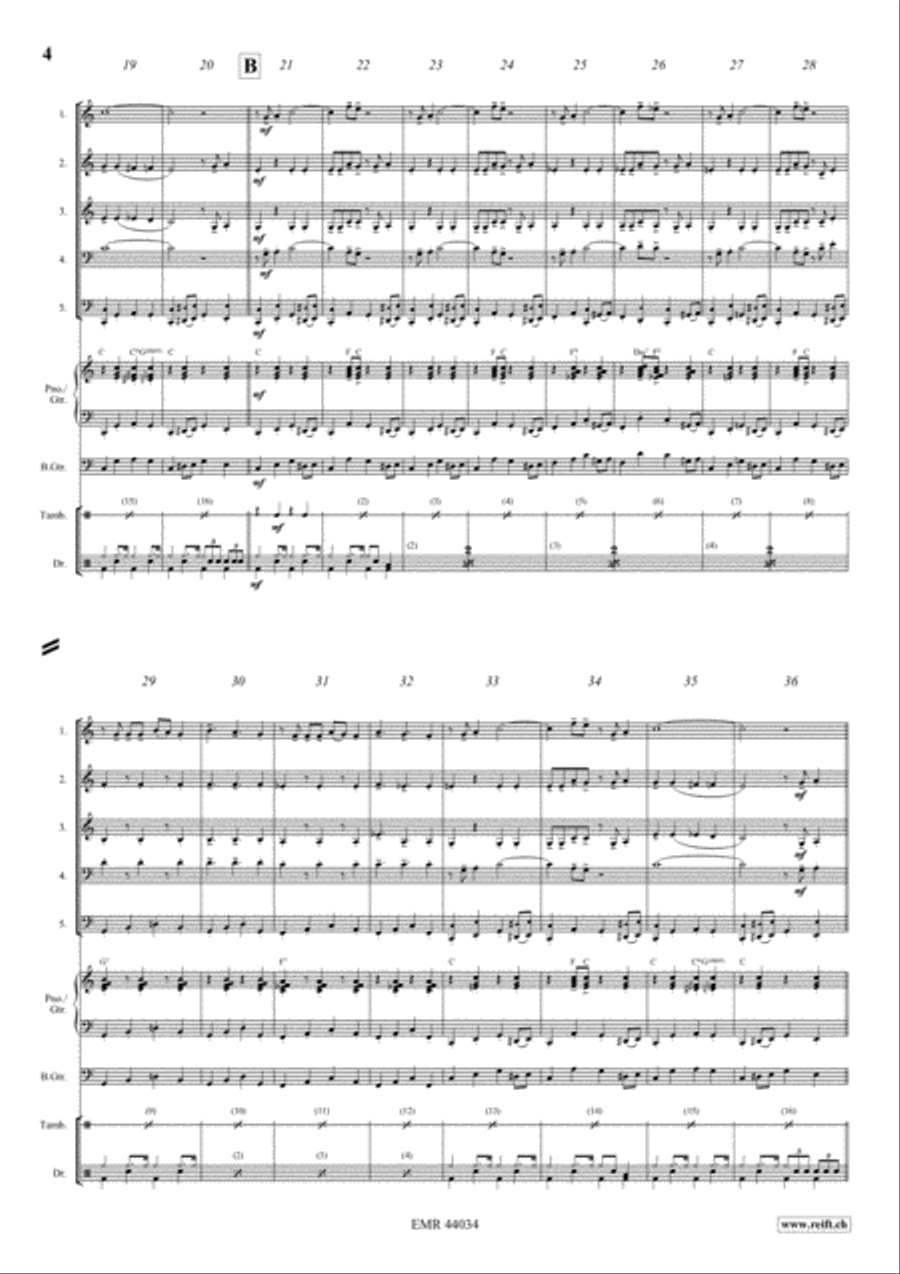 Rockin' All Night Brass Band scores gallery preview page 4